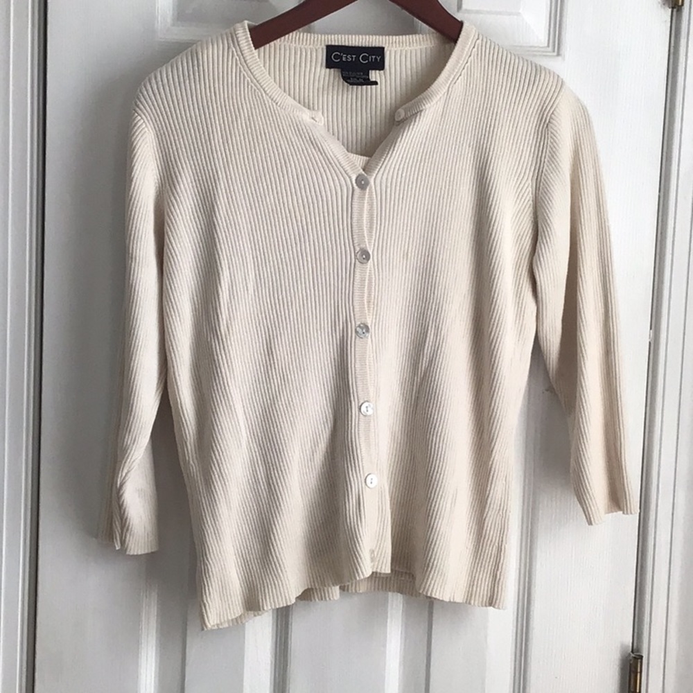 Silk Sweater & Matching Tank Set